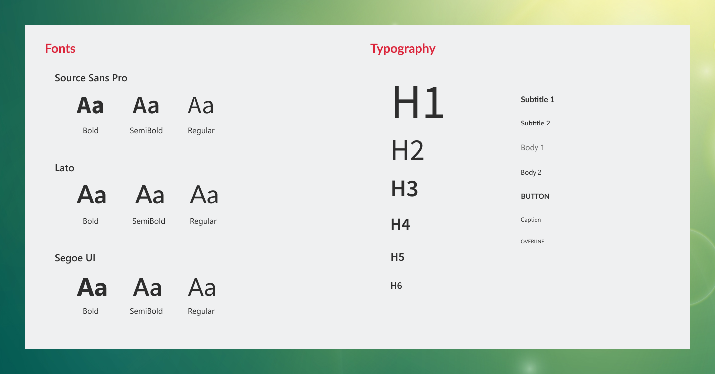 Fonts & Typography